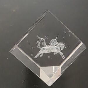 3D Crystal Unicorn Cube